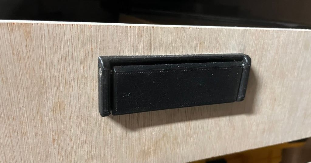 Low profile Drawer Handle by BobbyDazzler Download free STL model