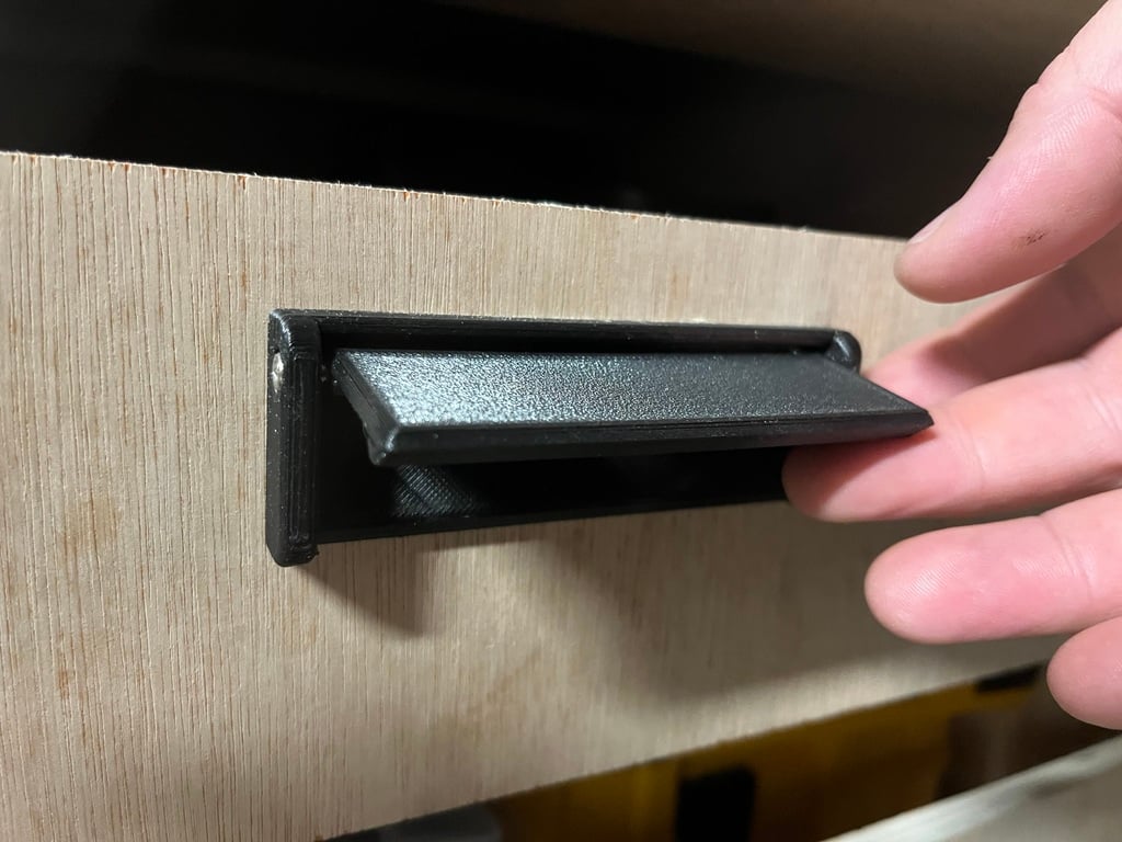 Low profile Drawer Handle by BobbyDazzler Download free STL model