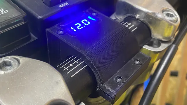 Voltgauge Mount for 22 & 28mm Handlebar, voltage gauge, DRZ