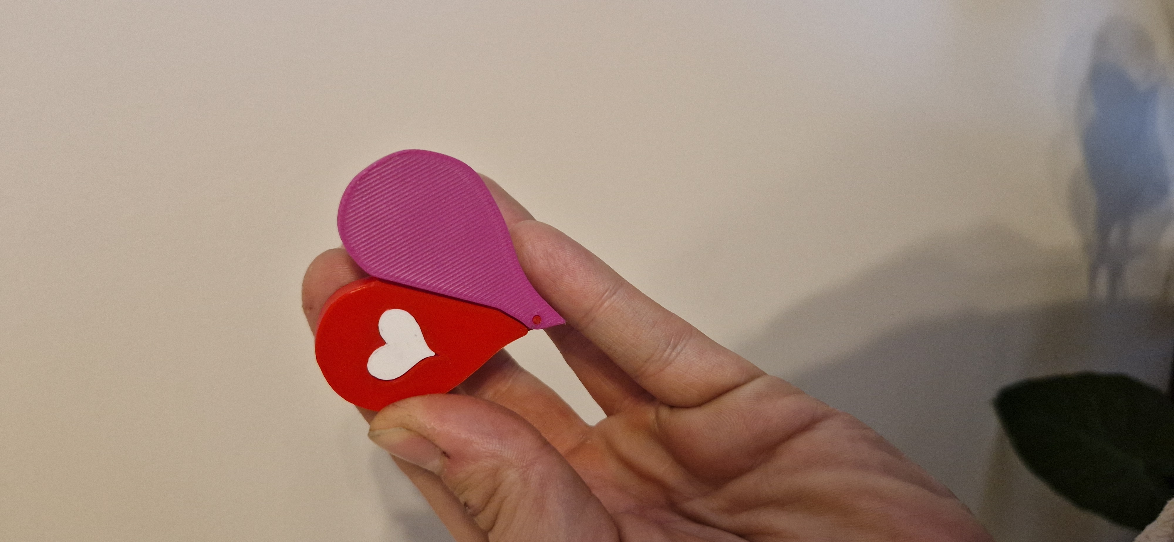 Valentine day heart fidget (without screw or nut)