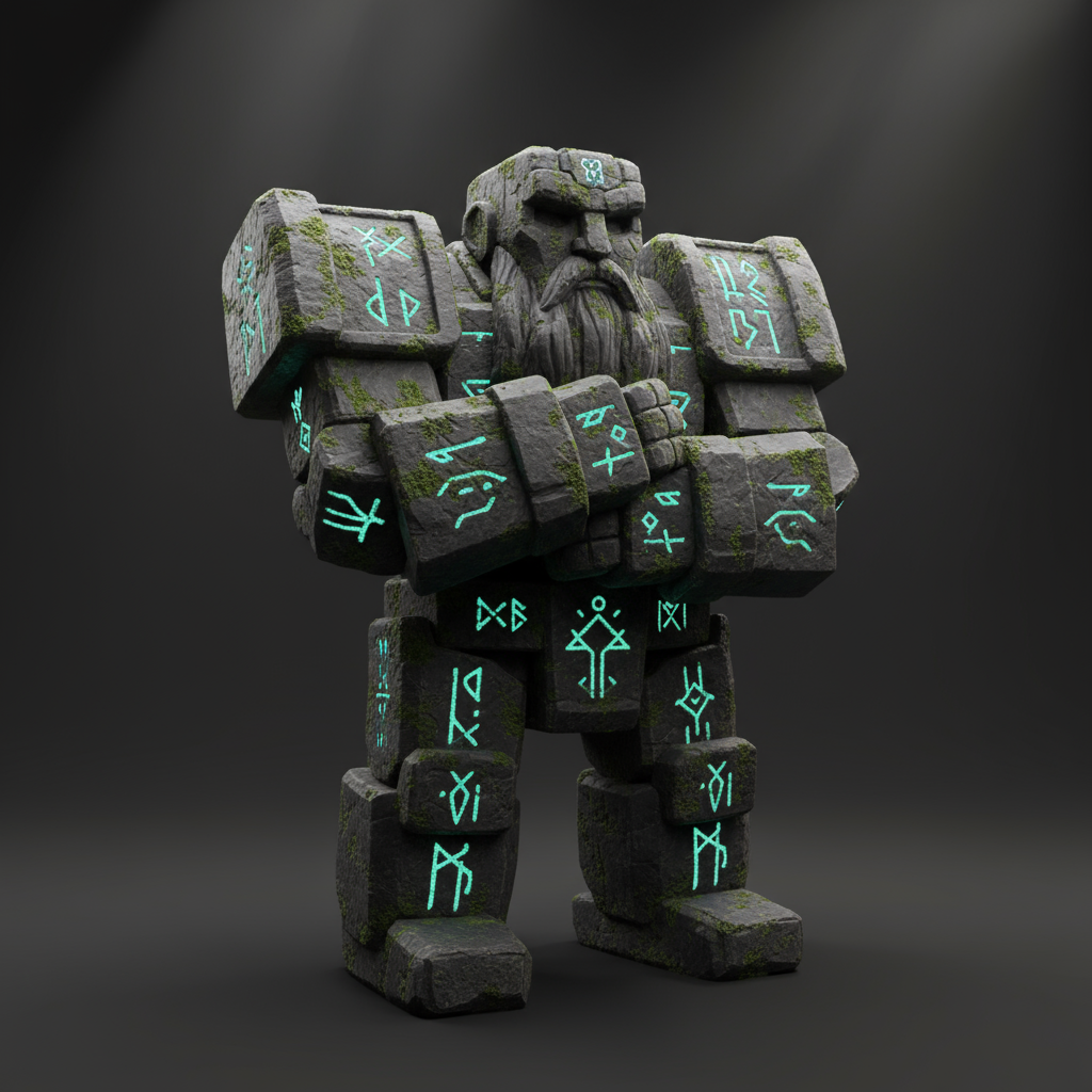 The Rune Golem Guardian