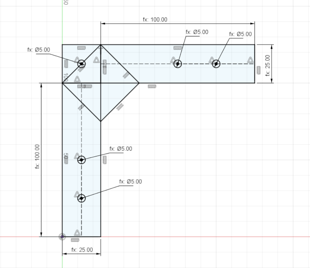 Miniatura 2 do modelo 3D IKEA Lack Table Angled Leg Reinforcement