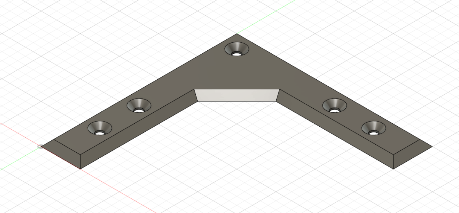 Miniatura 3 do modelo 3D IKEA Lack Table Angled Leg Reinforcement
