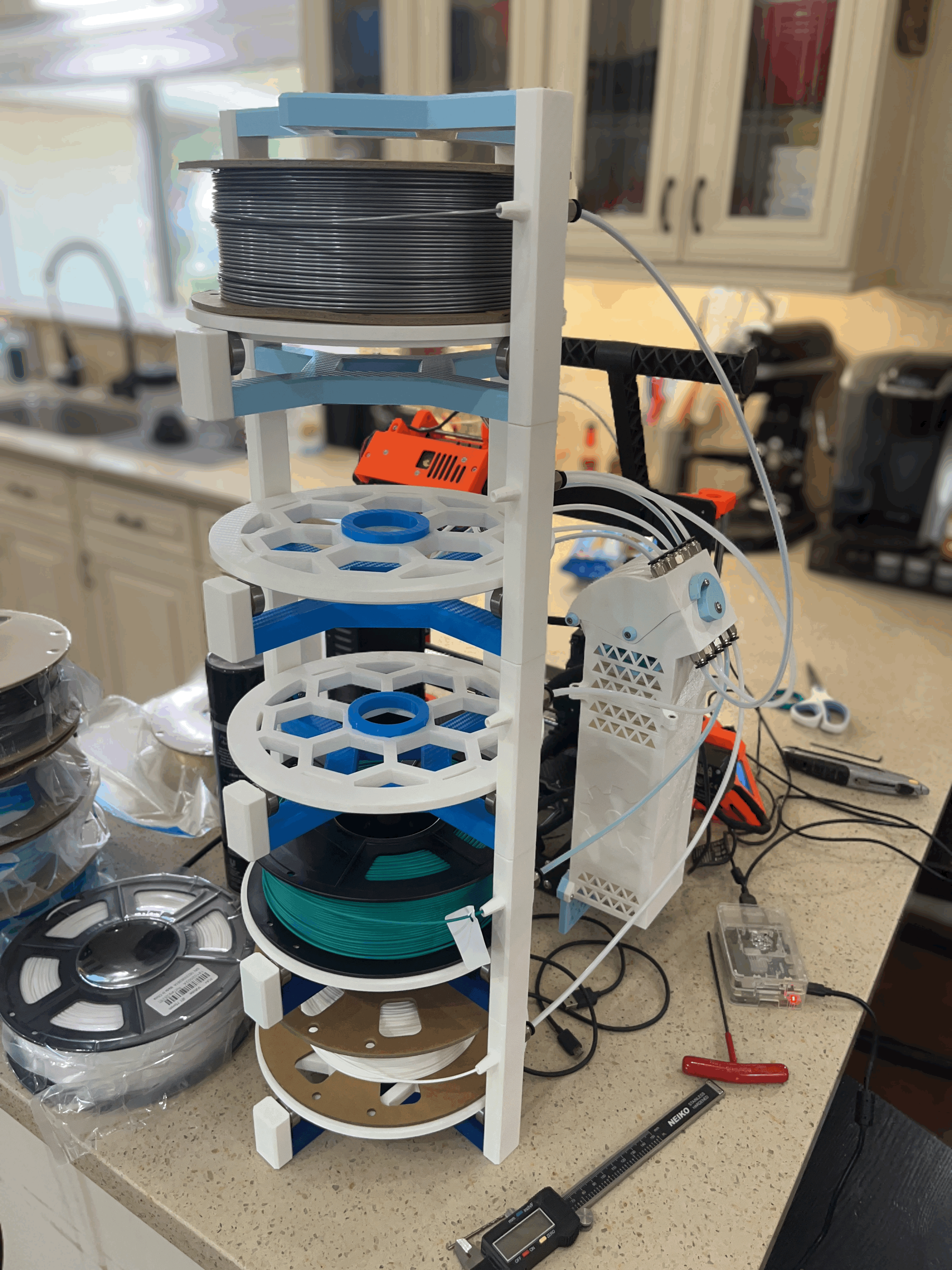 Toaiot Filament Spool Holder - Aluminium Spool Holder - Make 'N' Print