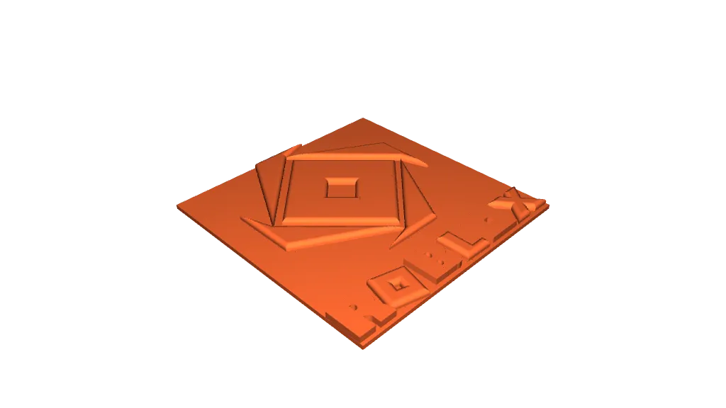 HD Roblox 3D Red Text Logo PNG