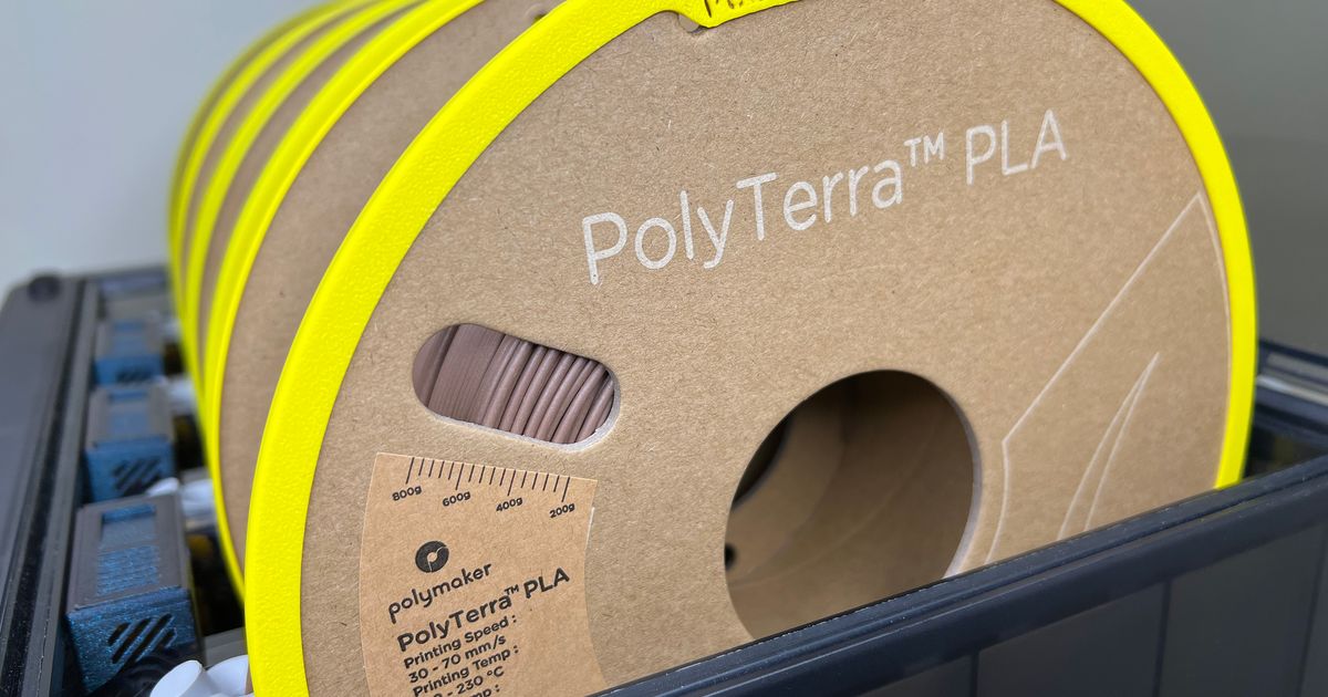 Free STL file Polymaker & PolyTerra Cardboard Spool Adapter, AMS  Compatible, ICE Version