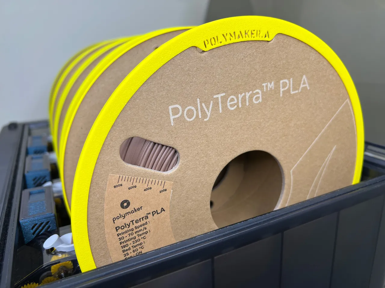 POLYMAKER PolyTerra Bambu Lab AMS Cardboard Spool Adapter Ring by