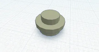 Lego Stud No-Sew Button by cmaddy, Download free STL model