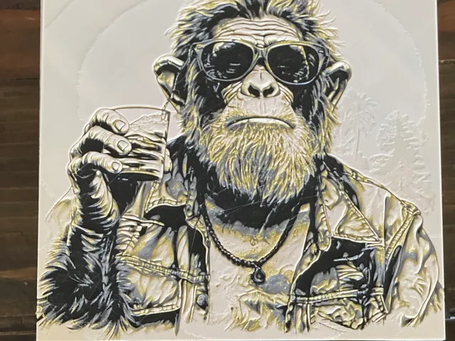 Tiki Drinking Monkey