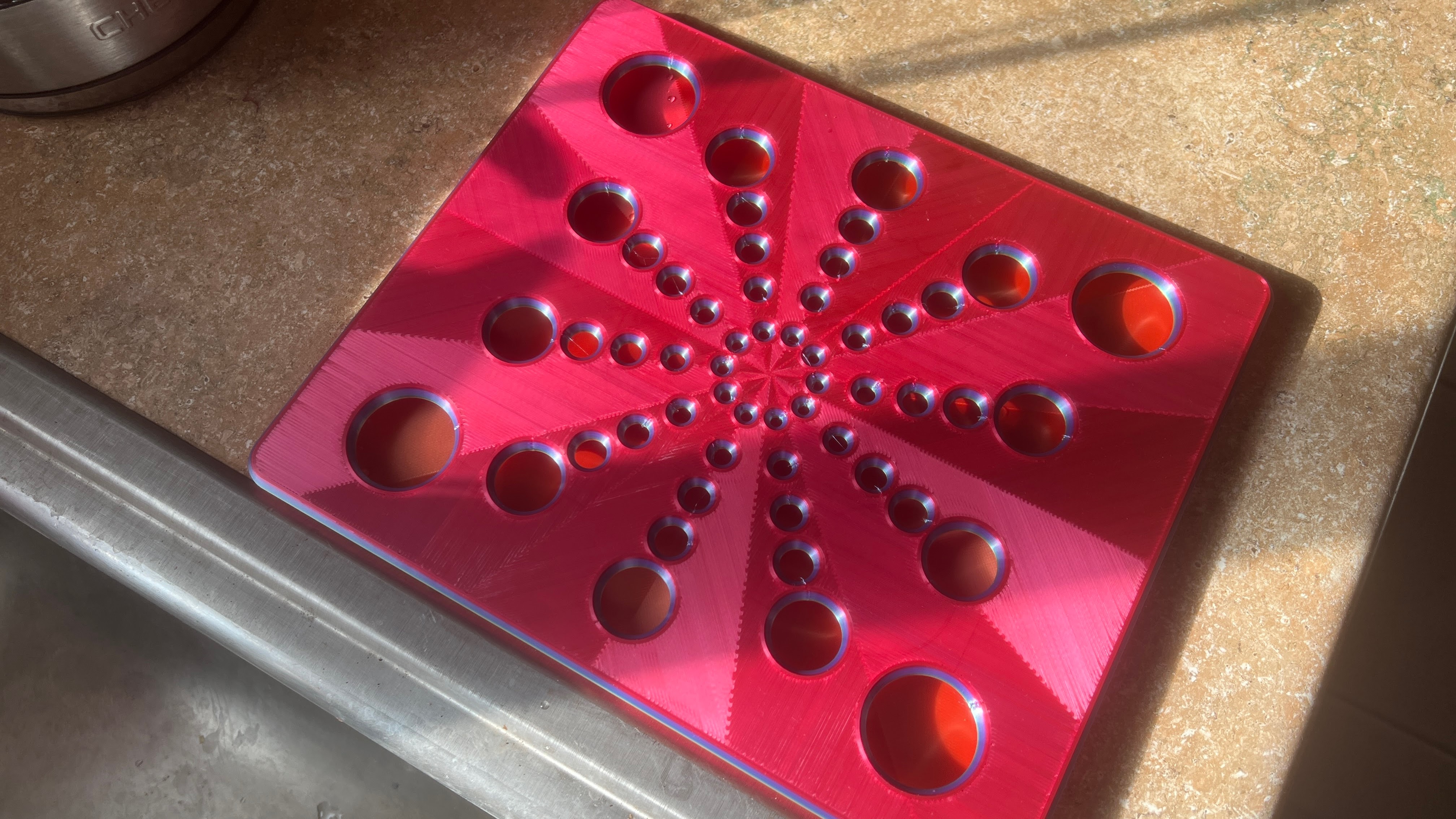 Dish Drainer Drying Rack for Counter Top w/ pan.