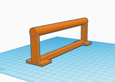 Tech Deck / finger board grind rail