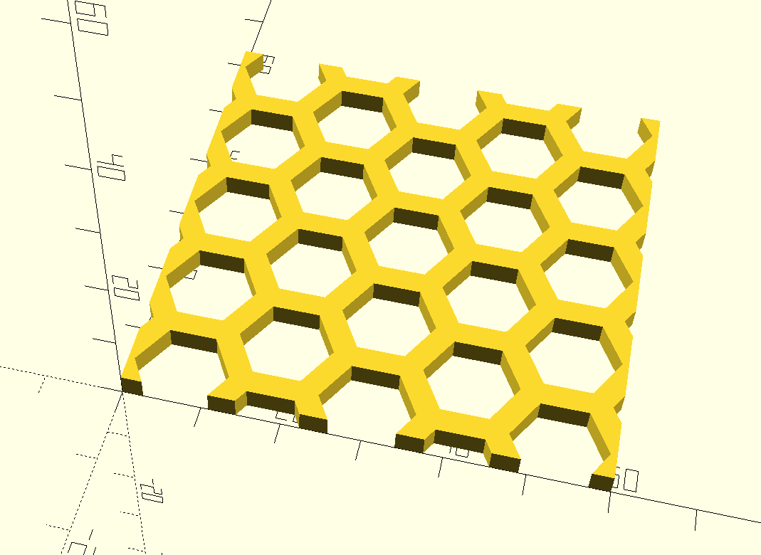 Honeycomb Library remix for OpenSCAD by bulbasaur0 | Download free STL ...