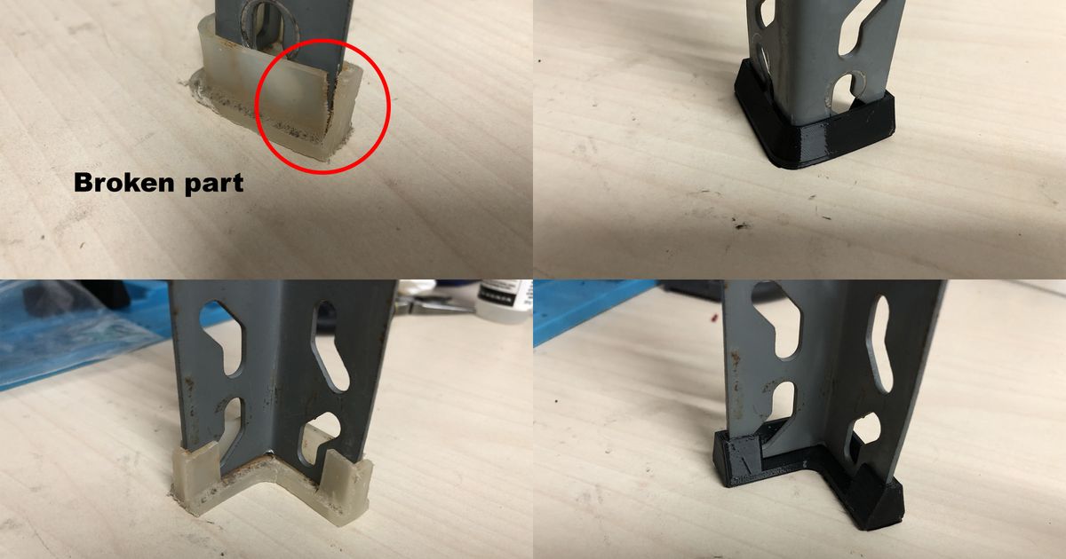 Protective feet for rack by Regis | Download free STL model ...