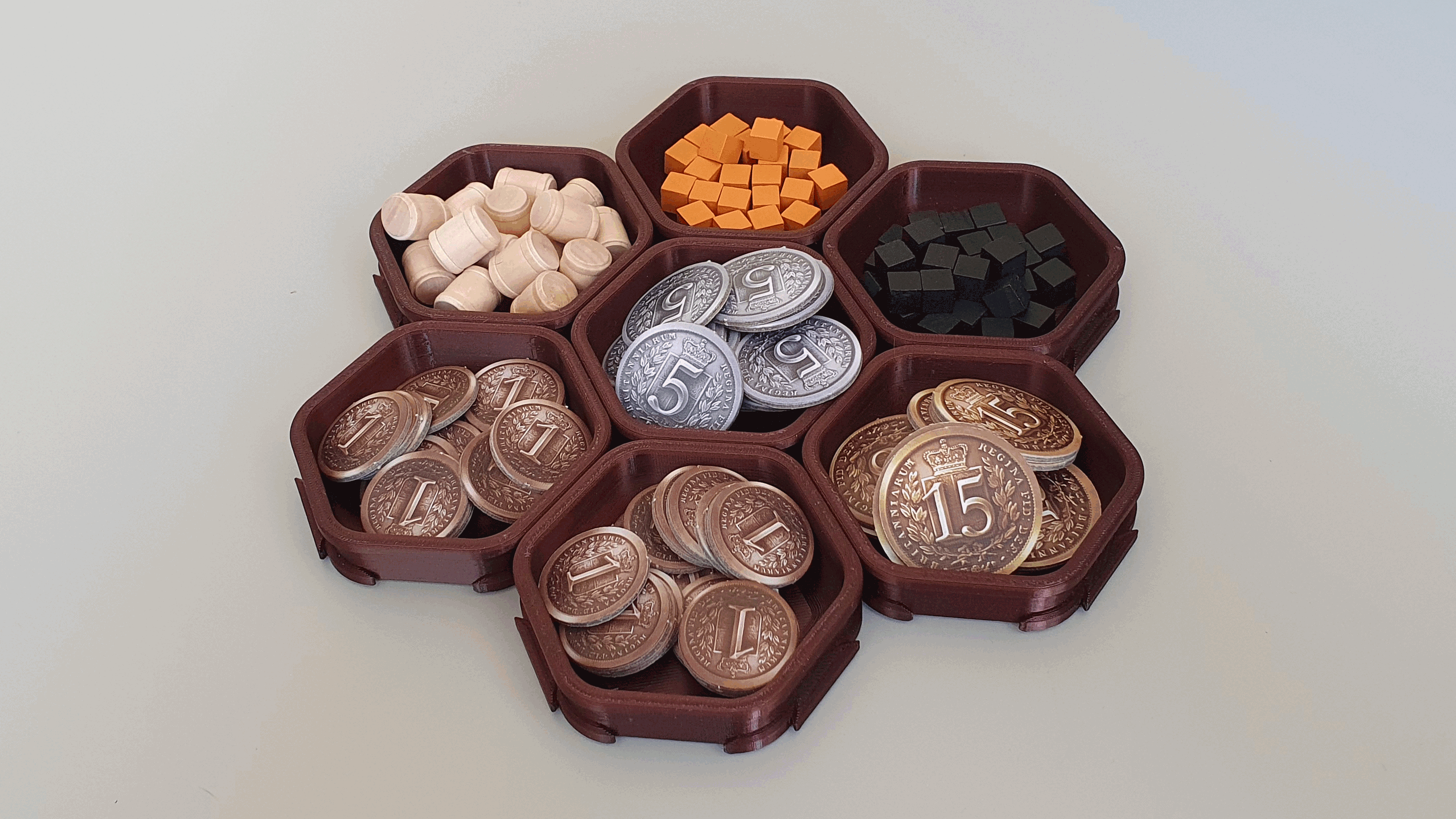 Miniatura 4 do modelo 3D Interlockable Sorting Cups (now with Lids)