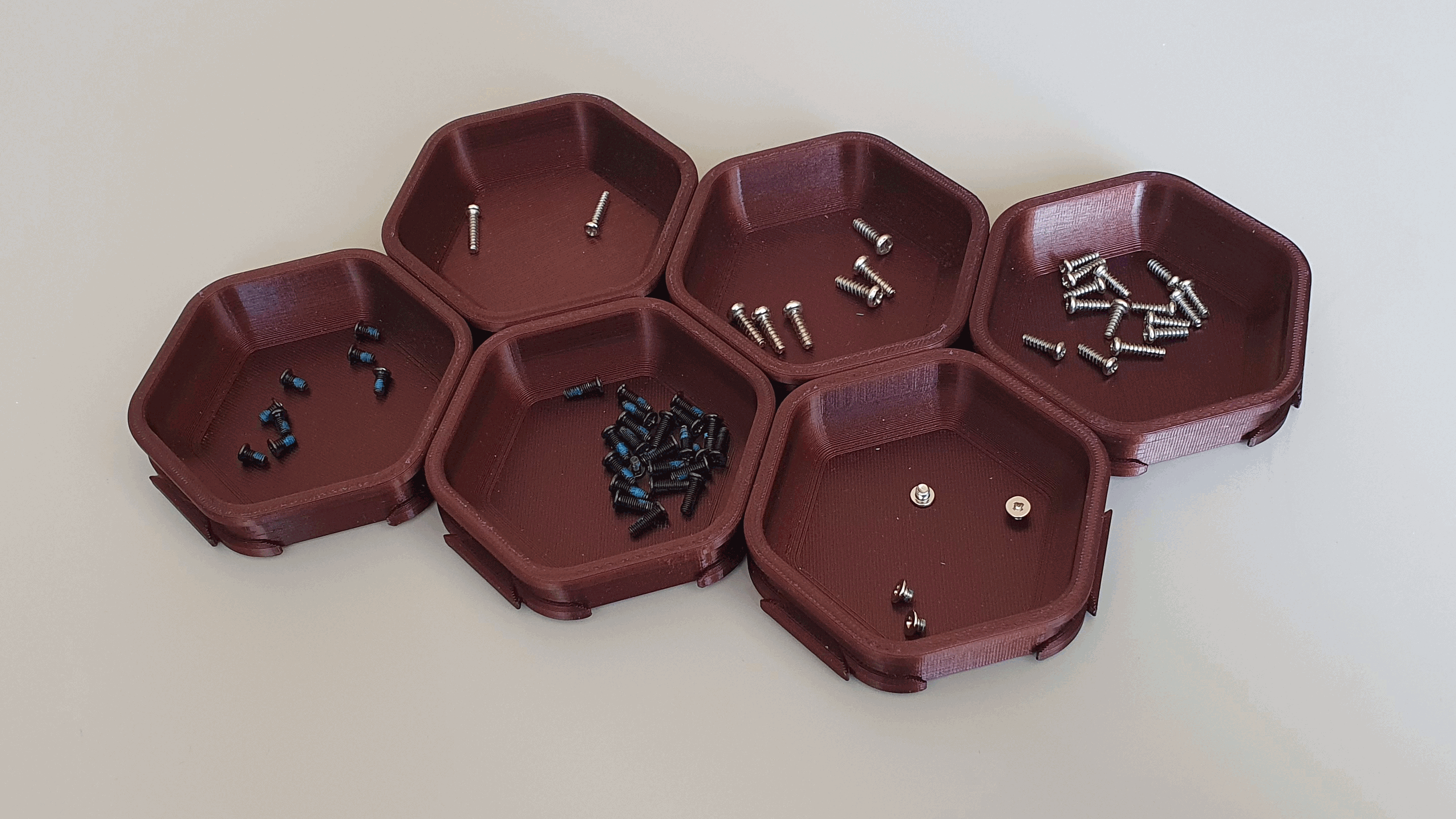 Miniatura 7 do modelo 3D Interlockable Sorting Cups (now with Lids)