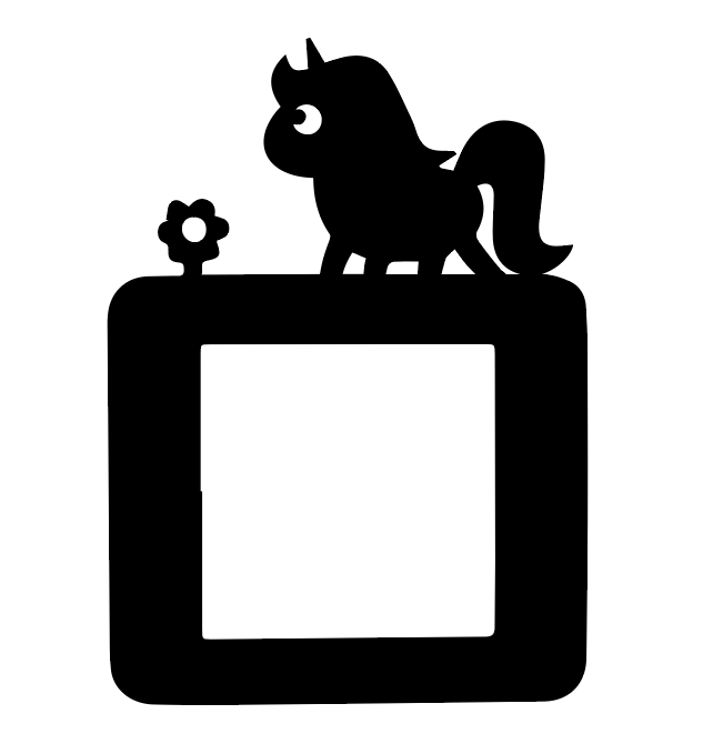 Cache interrupteur Licorne