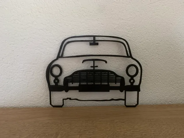 Aston Martin db 5 silhouette Wallart James Bond 007