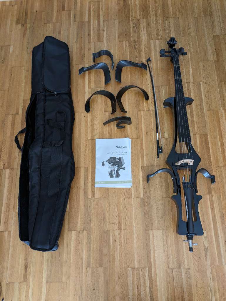 Harley Benton HBCE 990BK Electric Cello wings