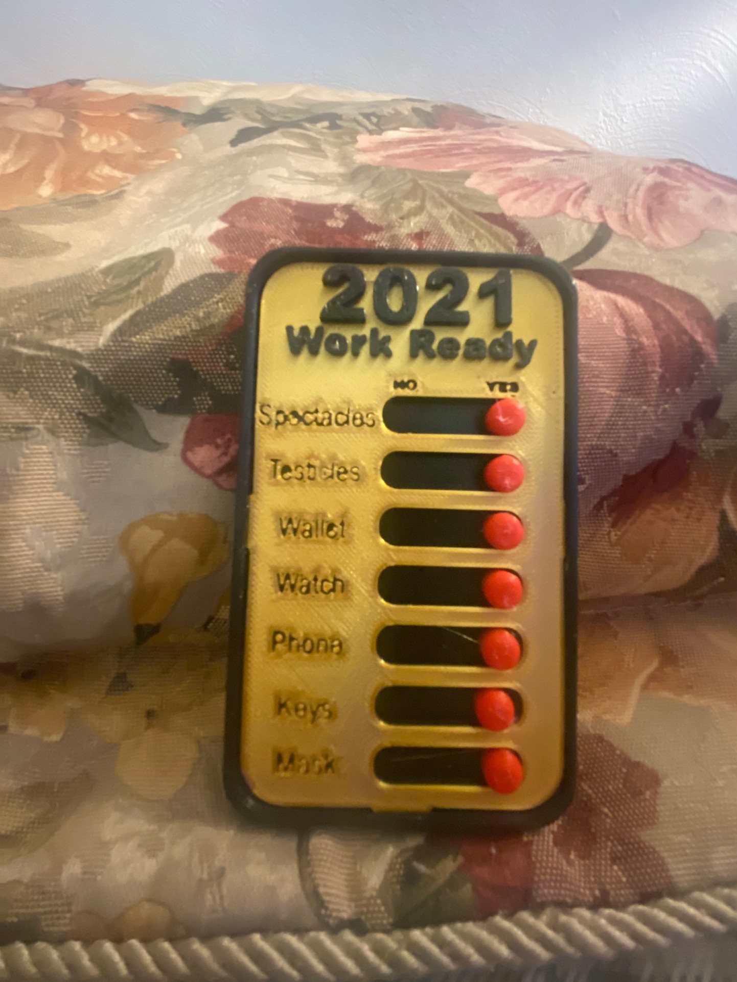 Working Man's ID Holder Emergency Money Organizer Reminder