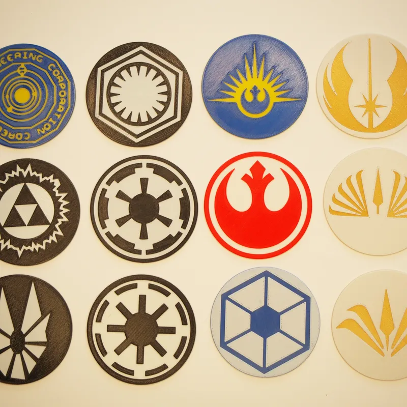 Star Wars Inspired - Faction Coasters/Badges/Magnets – Sionnach Studios