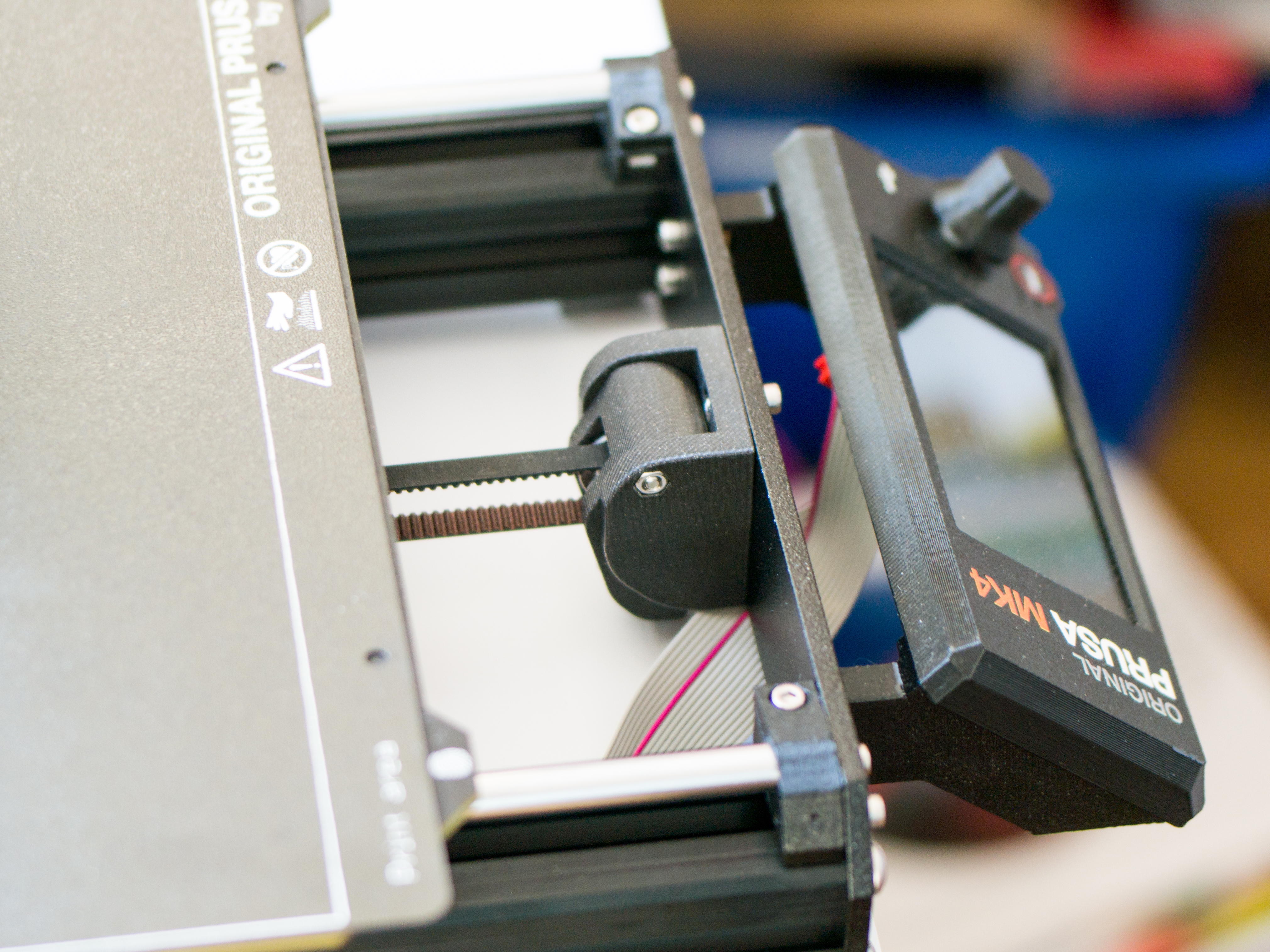 Simple Prusa i3 MK4 s Y- Axis belt tensioner (3 mm and 5 mm versions)