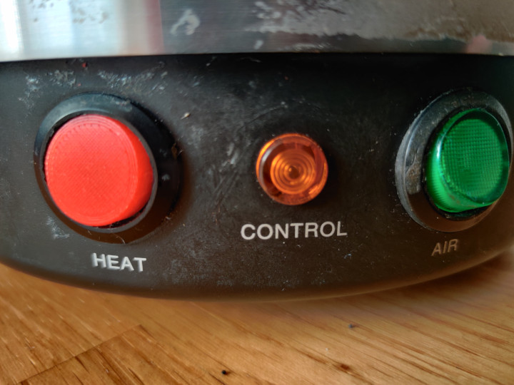Volcano Vaporizer Heat or Air Button