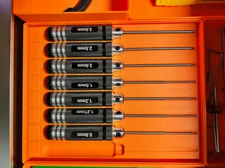 Gridfinity hex driver storage