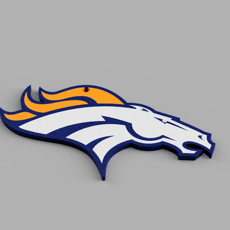 Broncos Keychain by ThreeDimensions