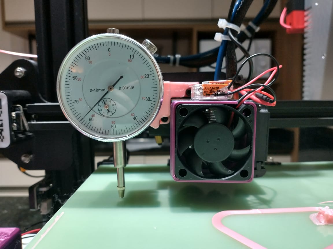Comparison clock bracket to ender series