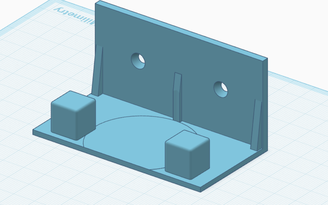 double nuts wall holder 3/4