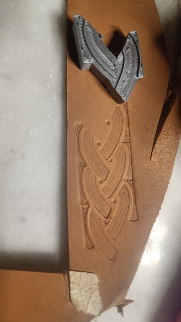 Leather stamp Braid by kollonkuri Download free STL model