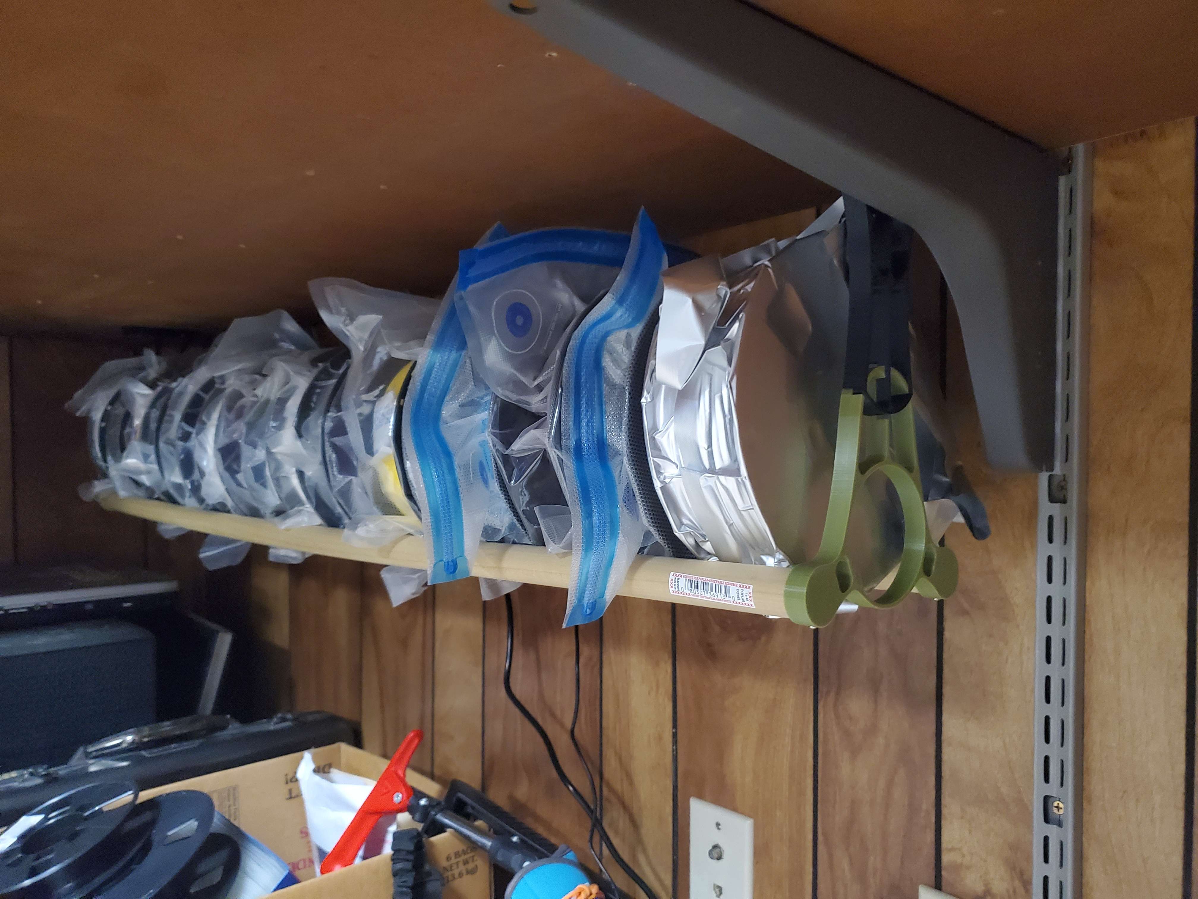 Under-desk mounting filament shelf brackets by StereoFreq | Download ...