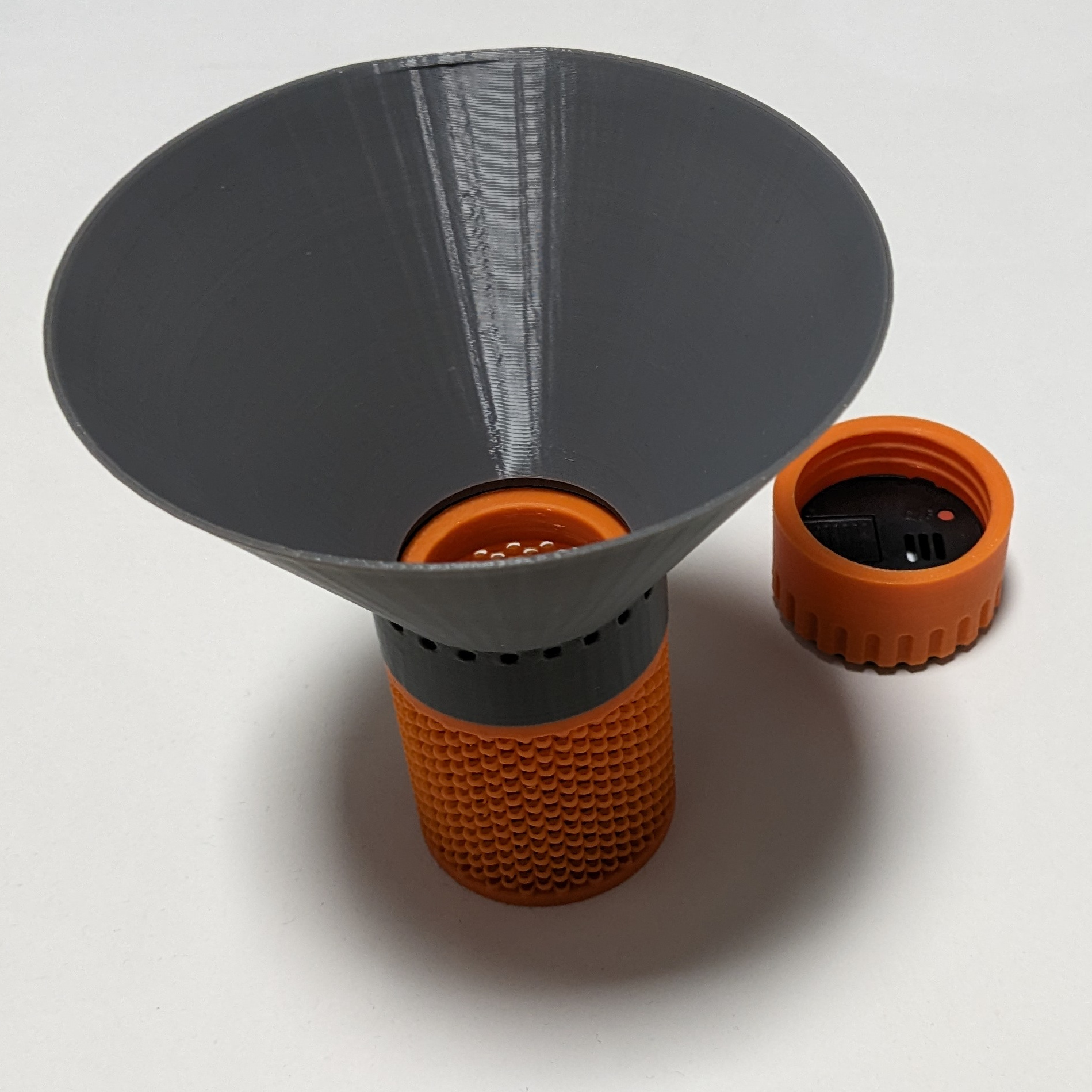 Fill funnel for PsychProd's fast in-spool dessicant container 3D model thumbnail