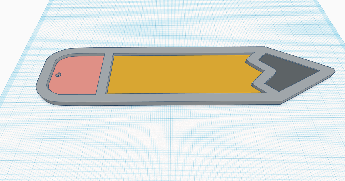 Pencil Keychain/Tag by jbolling | Download free STL model | Printables.com