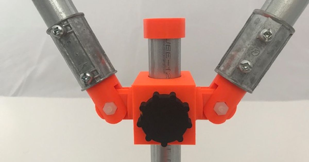 Makerpipe Sliding Double Hinge for EMT Conduit by Simple3D Download