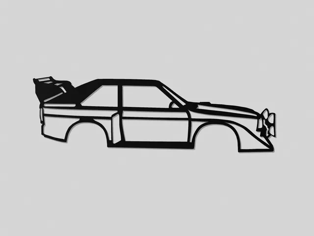 Audi Quattro S1 2d Wall art
