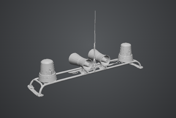 1980s Police Light Bar – Classic Patrol Roof Bar