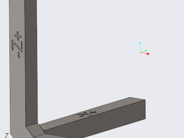 Shrinkage setting - Perpendicularity check - axes X/Y/Z