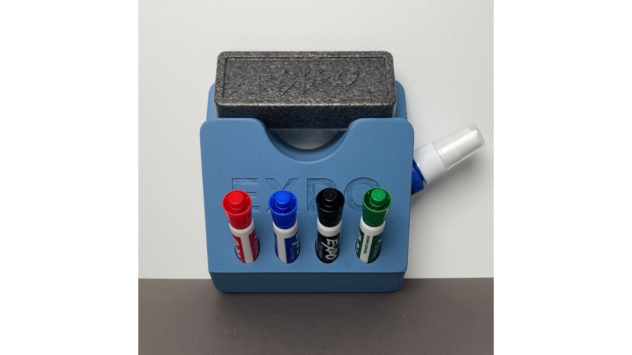 Back to School Expo Marker Holder for Classrooms by 3D Sourcerer