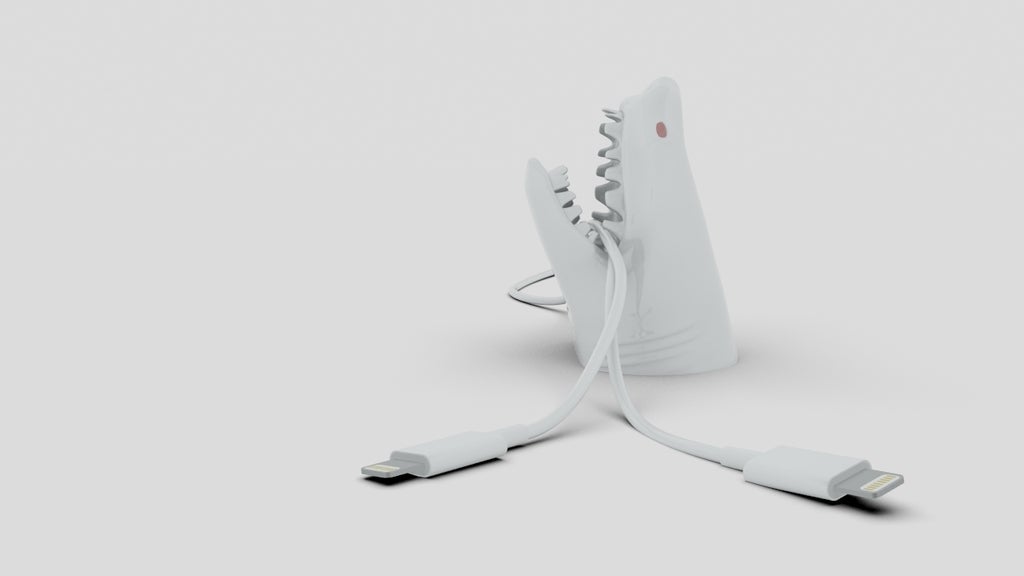 Shark! Desktop Cable Holder