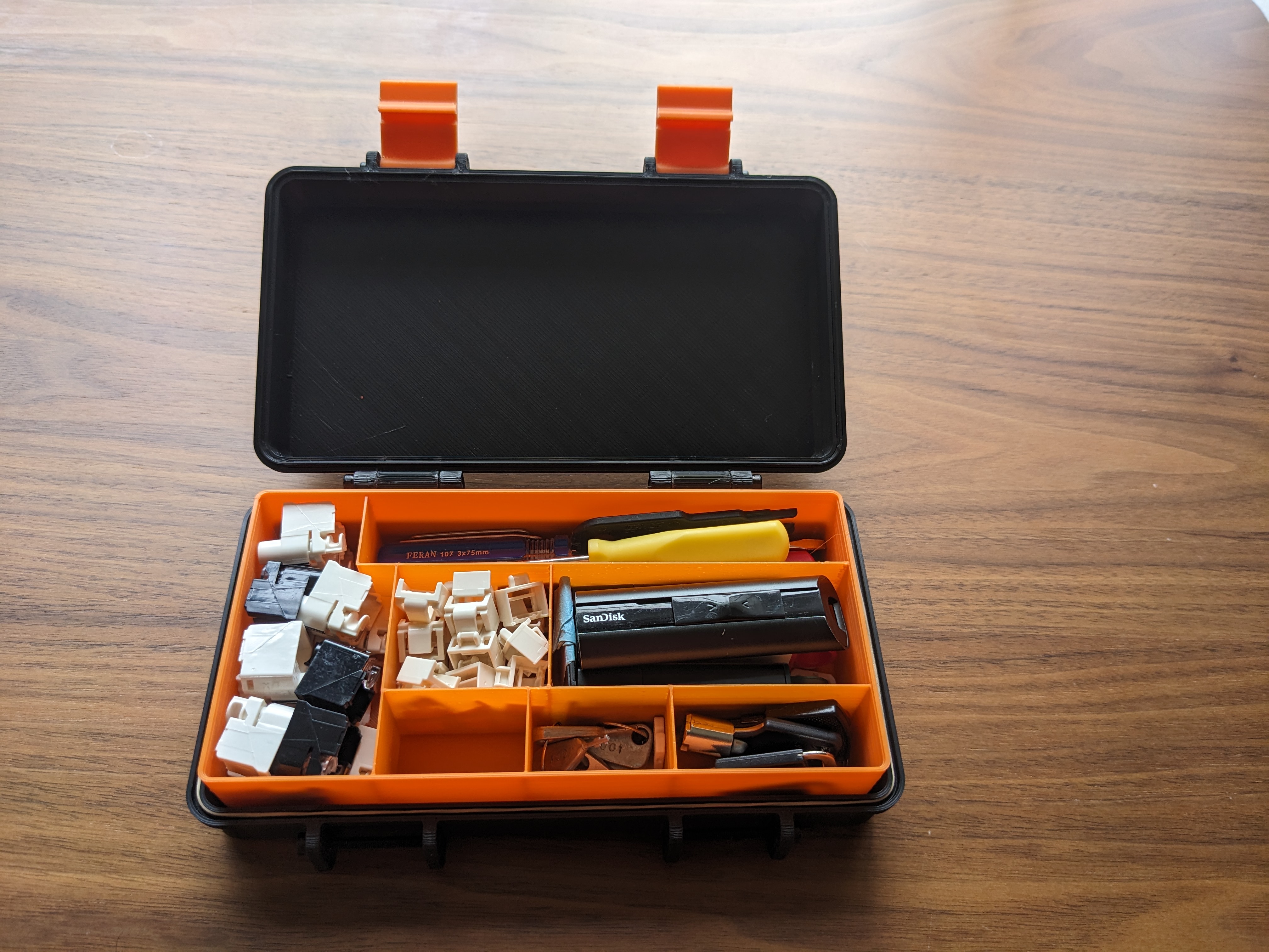 Small Tech Toolbox w/ Insert 3D model thumbnail
