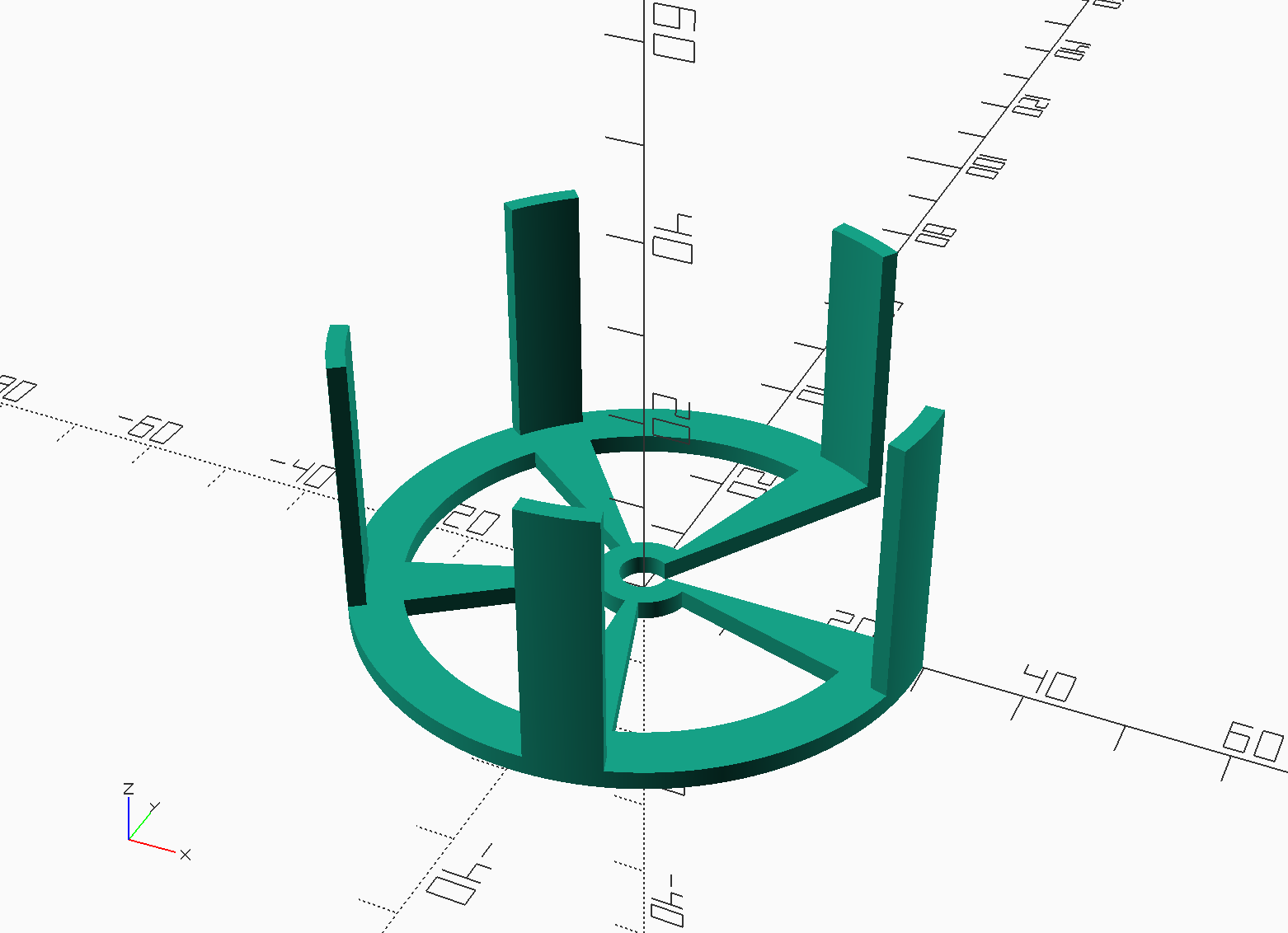 Fully parametric plant support by Kernald | Download free STL model ...
