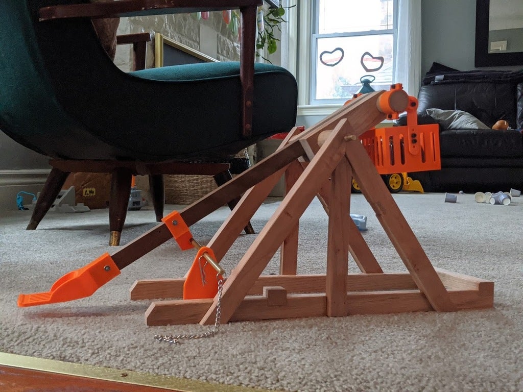 Benchy Launcher Trebuchet Style by notcolin Download free STL model
