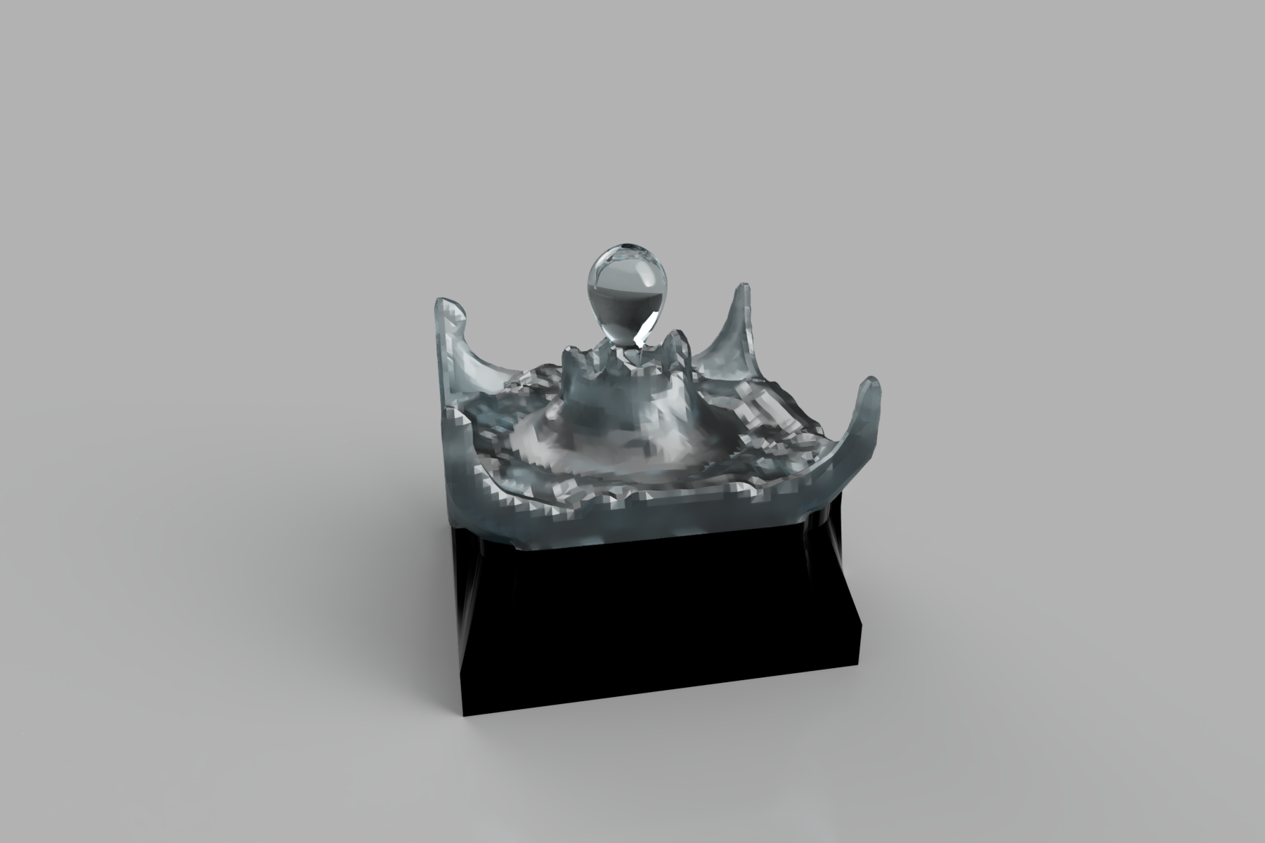 Water droplet Sculpture by Mels 3D LABS Download free STL model