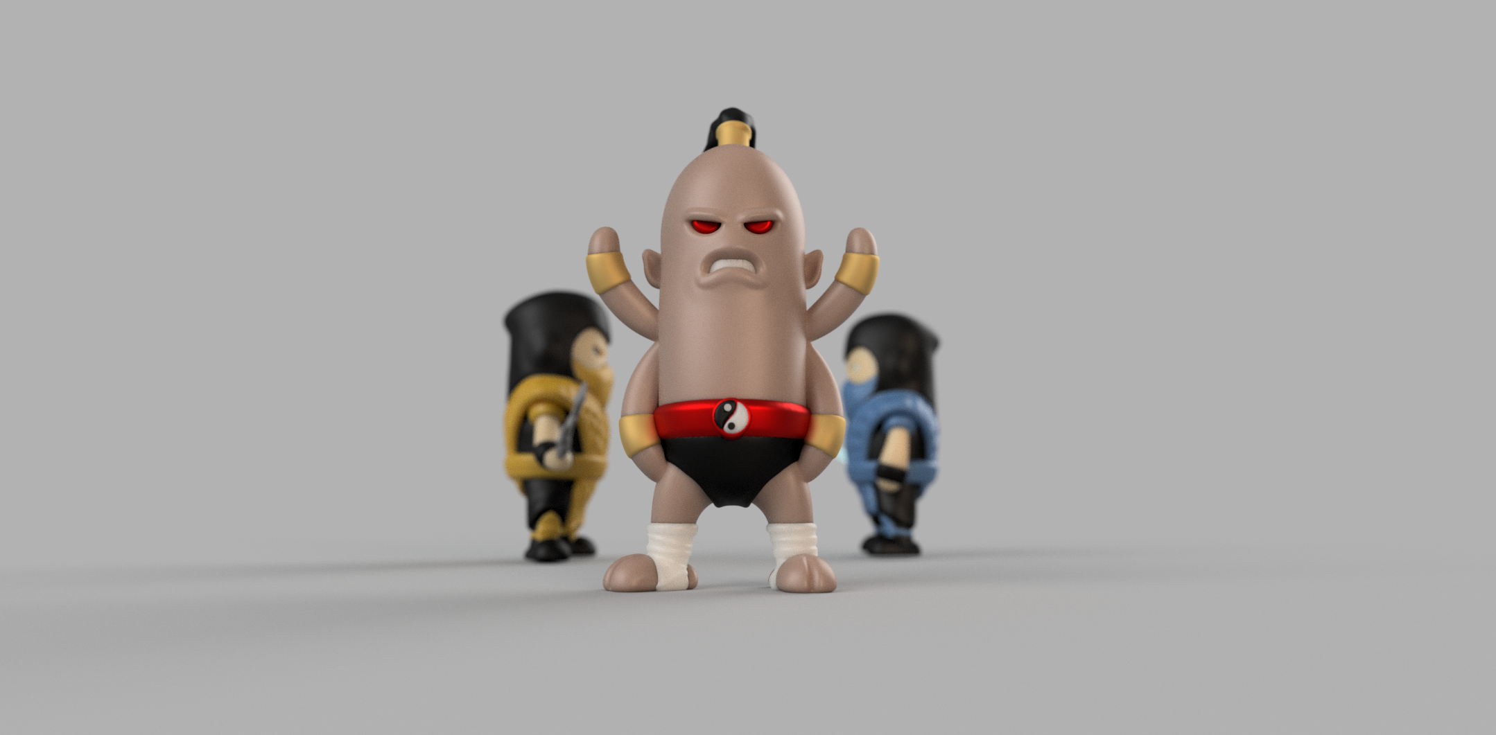 Mini Goro - single and multimaterial 3D model by Wekster