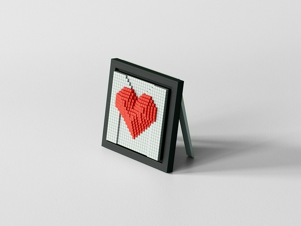 Heart Mosaic Painting by AnkerMake | Download free STL model | Printables.com