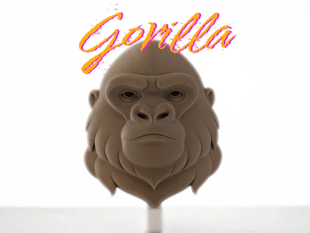 Gorilla Head – Ready-to-Hang Wall Sculpture
