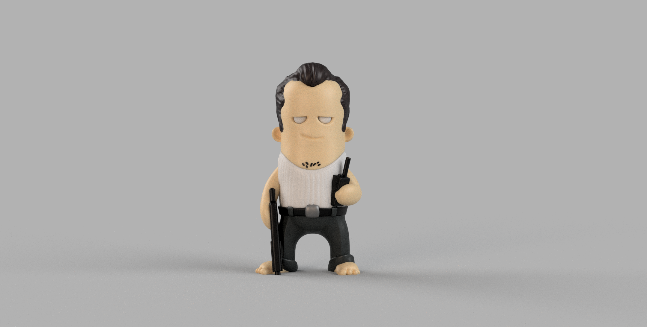 Mini McClane 3D model by Wekster