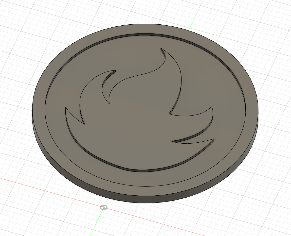 Fire coin for Pokémon TCG