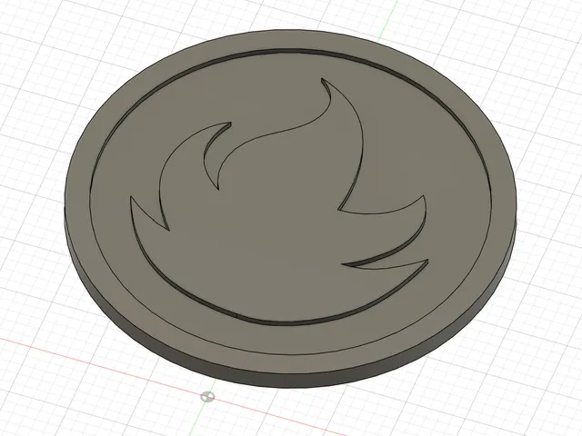 Fire coin for Pokémon TCG